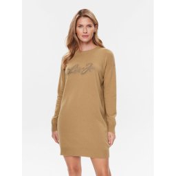 Liu Jo Плетена рокля MF3366 MS14G Кафяв Regular Fit