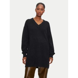 Calvin Klein Jeans Плетена рокля J20J224638 Черен Loose Fit