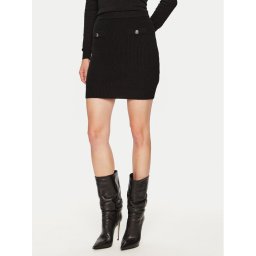 Guess Мини пола W4BD64 Z2WX0 Черен Slim Fit