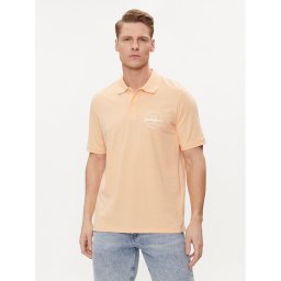 Jack & Jones Тениска с яка и копчета Forest 12248621 Розов Standard Fit