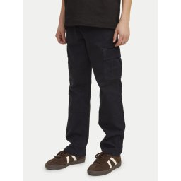 Jack & Jones Junior Текстилни панталони Kane 12261033 Черен Loose Fit