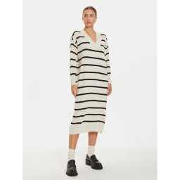 ONLY Плетена рокля New Tessa 15236372 Бежов Relaxed Fit