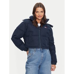 Tommy Jeans Пухено яке Alaska DW0DW19687 Тъмносин Regular Fit