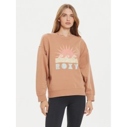 Roxy Суитшърт Line Up ERJFT04874 Бежов Relaxed Fit