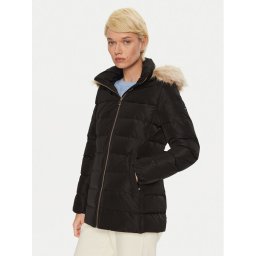 Tommy Hilfiger Пухено яке WW0WW43600 Черен Regular Fit