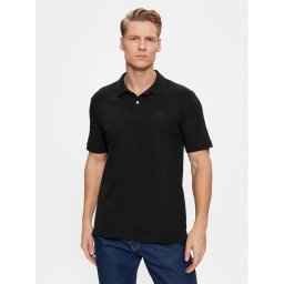 Gap Тениска с яка и копчета 586306-03 Черен Regular Fit