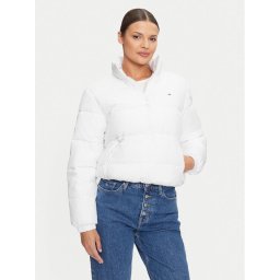 Tommy Jeans Зимно яке Essential DW0DW18827 Бял Regular Fit