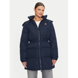 Tommy Jeans Пухено яке Alaska DW0DW18821 Тъмносин Regular Fit