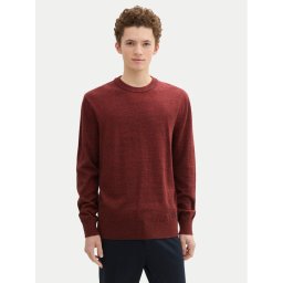 Tom Tailor Denim Пуловер 1042509 Червен Regular Fit