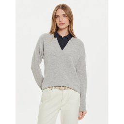 Tommy Hilfiger Пуловер WW0WW43101 Сив Relaxed Fit