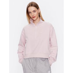 New Balance Суитшърт WT31501 Розов Oversize