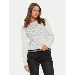 Liu Jo Sport Пуловер TF4228 MS63L Бял Regular Fit