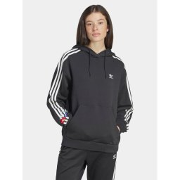 adidas Суитшърт Graphics Floral IU2515 Черен Loose Fit
