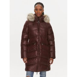 Calvin Klein Пухено яке K20K207071 Кафяв Regular Fit