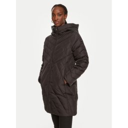 Tommy Hilfiger Пухено яке Chevron WW0WW42622 Черен Regular Fit