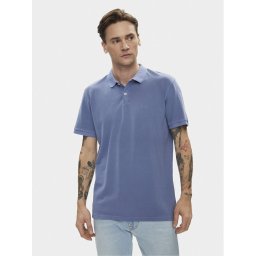 Lee Тениска с яка и копчета 112349954 Син Regular Fit