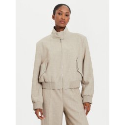 Boss Яке бомбър Jamaya 50518457 Бежов Relaxed Fit