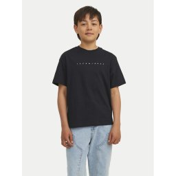 Jack & Jones Junior Тишърт Star 12237435 Черен Relaxed Fit