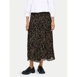 ONLY Миди пола Star 15333699 Сив Regular Fit
