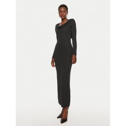 TWINSET Официална рокля 242TF2150 Черен Slim Fit