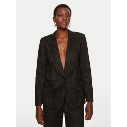 TWINSET Сако 242TP2460 Черен Straight Fit