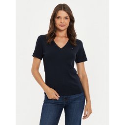 Tommy Hilfiger Тишърт New Cody WW0WW40584 Тъмносин Slim Fit