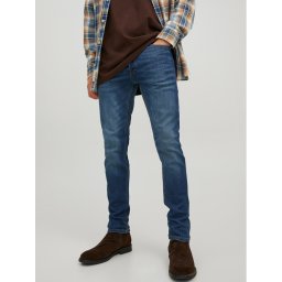 Jack & Jones Дънки Glenn 12224987 Тъмносин Slim Fit