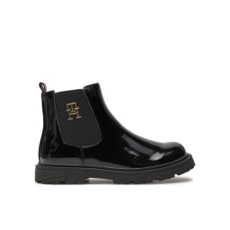 Tommy Hilfiger Боти Chelsea Boot T1A5-33563-0343 S Черен
