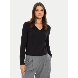 Tommy Hilfiger Пуловер WW0WW40098 Черен Regular Fit