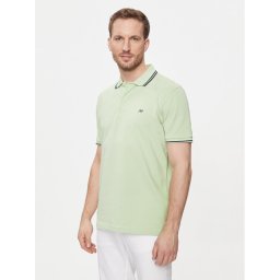 Selected Homme Тениска с яка и копчета 16087840 Зелен Regular Fit