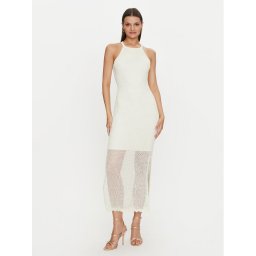 Guess Лятна рокля W4YK50 Z37G0 Екрю Regular Fit