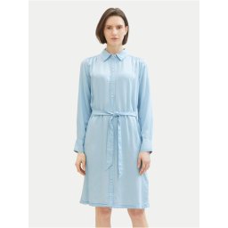 Tom Tailor Рокля тип риза 1040366 Светлосиньо Regular Fit