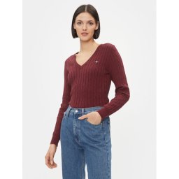 Gant Пуловер 4800101 Бордо Slim Fit
