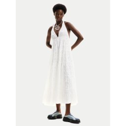 Desigual Лятна рокля Toronto 24SWVK46 Бял Regular Fit
