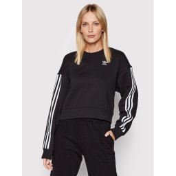 adidas Суитшърт adicolor Classics HC2064 Черен Relaxed Fit