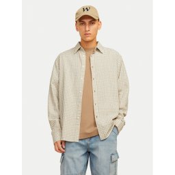 Jack & Jones Риза Joshua 12260673 Бежов Relaxed Fit