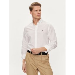 Tommy Hilfiger Риза MW0MW34632 Бял Slim Fit