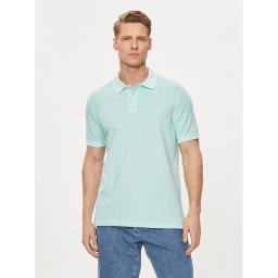 United Colors Of Benetton Тениска с яка и копчета 3089U301K Зелен Regular Fit
