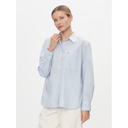 Tommy Hilfiger Риза Essential WW0WW41410 Светлосиньо Regular Fit
