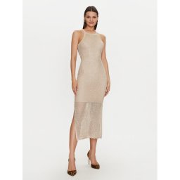 Guess Лятна рокля W4YK50 Z37G0 Бежов Regular Fit