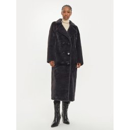 MICHAEL Michael Kors Кожено палто 77B1401M52 Тъмносин Oversize