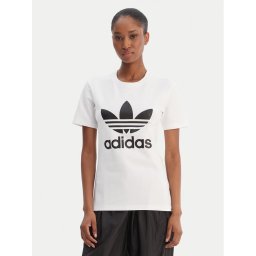 adidas Тишърт adicolor Classics Trefoil GN2899 Бял Regular Fit