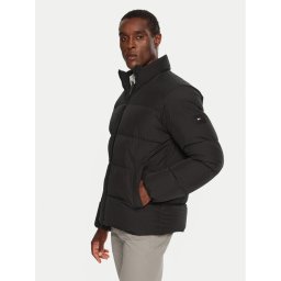 Tommy Hilfiger Пухено яке MW0MW36666 Черен Regular Fit