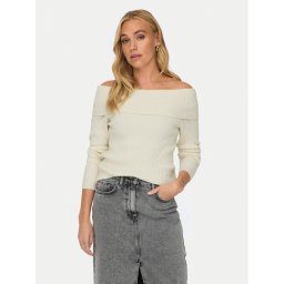 ONLY Пуловер Katia 15311830 Екрю Regular Fit