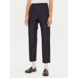 Max Mara Leisure Текстилни панталони Quiete 2426786048600 Тъмносин Regular Fit