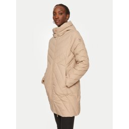 Tommy Hilfiger Пухено яке Chevron WW0WW42622 Бежов Regular Fit