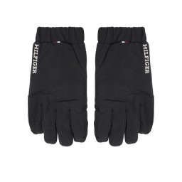 Tommy Hilfiger Мъжки ръкавици Th Monotype Quilt AM0AM12829 Черен