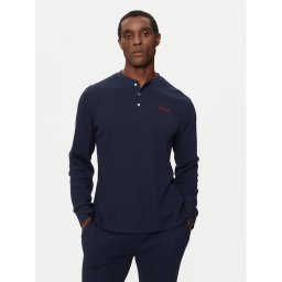 Polo Ralph Lauren Тениска с дълъг ръкав 714950609002 Тъмносин Slim Fit