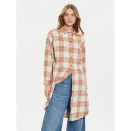 Roxy Рокля тип риза Aqua Waves ERJWT03637 Бежов Loose Fit