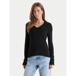 Tommy Hilfiger Пуловер WW0WW43505 Черен Regular Fit